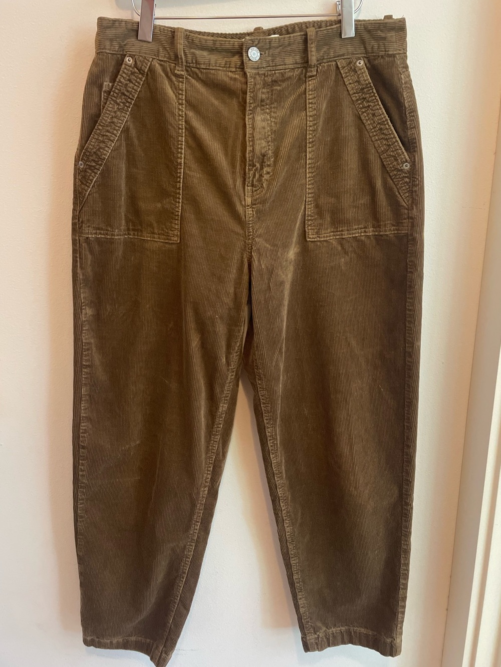 Per Una by M&S Brown Modal Corduroy Utility Pants